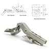 LIKERAINY 45 Degree Hinge 35mm with Hydraulic Damper for Special