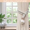 Homirty Pack of 2 Curtain Holders, Adjustable Tiebacks for Curtains,