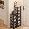 Vertical Shoe Rack - Tall Narrow Shoe Rack Organizer for