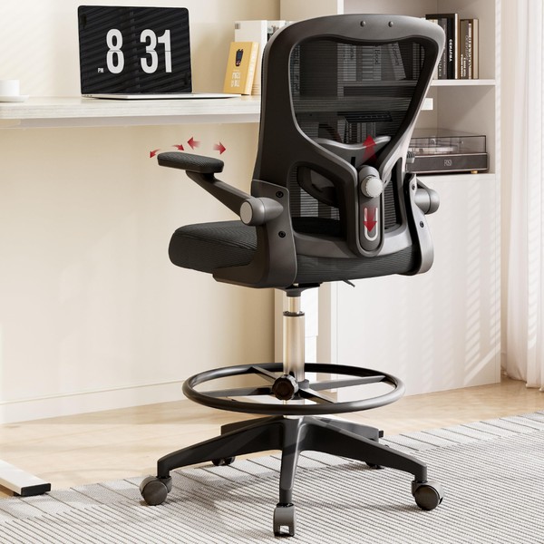 SANODESK Ergonomic Drafting Chair - Standing Desk Chair with Breathable