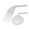 BIUDECO 1Set Ergonomic Angled Eating Utensils Fork and Spoon for