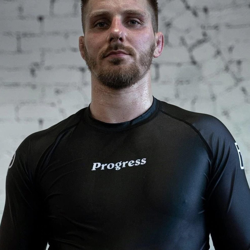 Progress Jiu Jitsu Academy Long Sleeve SleeveRashguard | Durable BJJ