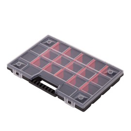 Mivos Assortment Box 12 Inch for Accessories and Small Parts - Screw Box with 21 Compartments for Storage - Assortment Box 290 x 195 x 35 mm - Sorting Box - Made in EU