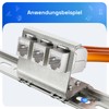 hb-digital 3 x CAT 6a Keystone Module RJ45 Socket STP