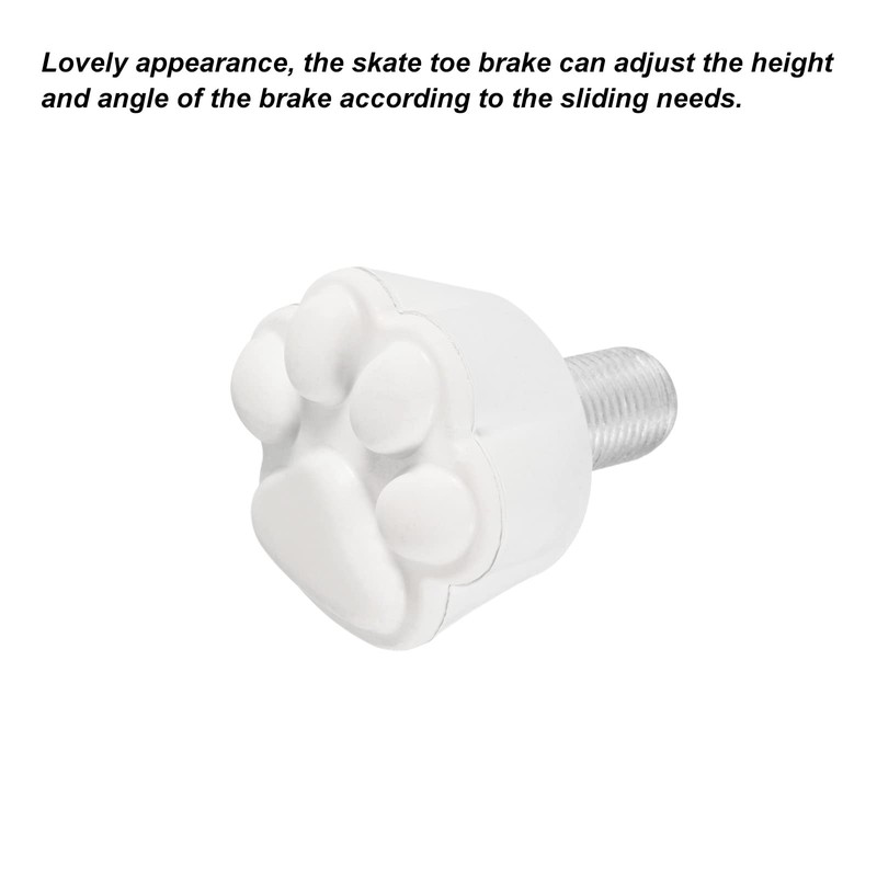 PATIKIL Roller Skate Toe Stops with 0.6'' Bolts, 1 Pair
