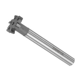 CoCud T-Slot Milling Cutters, 6 Flutes 1" Cutting Dia 0.24" Depth, Straight Tungsten Carbide Tip T-Slot End Mill- (Applications: for Copper Milling)