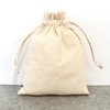 Nippon Chuko ES324N Cotton Ruffle Drawstring Pouch, Medium, Natural, 1