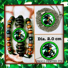 STEVIE RAY VAUGHAN AMERICAN HERO RED BRACELET SET