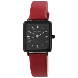 Just Watch JW10140 Women's Watch Genuine Leather Strap Date Analogue Quartz, red, Strap.