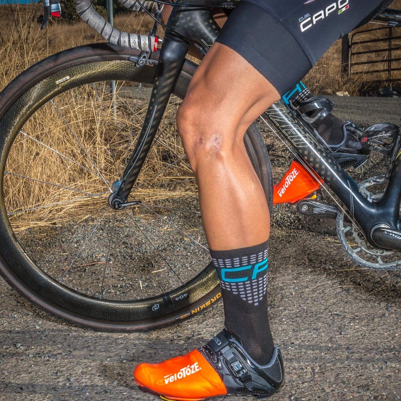 veloToze Toe Covers One Size Viz Orange