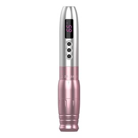 LOLA AIR Pro Battery Permanent Makeup Adjustable Stroke Pen Machine Portable Tattoo Machine Pen 2 Battery Pink