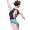 s.lemon Neck Net Backless Gymnastics Jerseys Ballet Dance Jerseys for