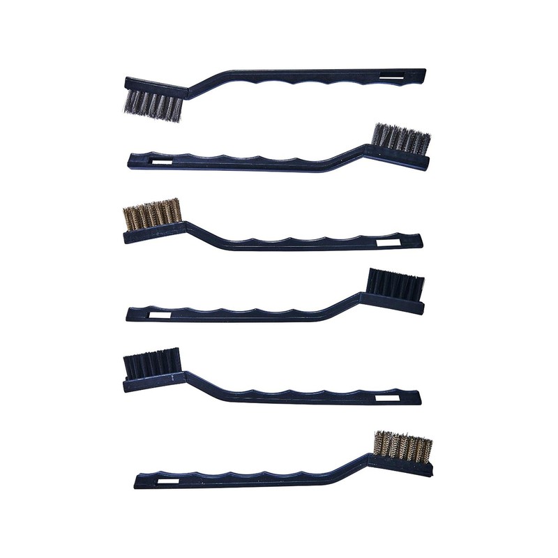 Dapetz® 6-Pack Mini Wire Brush Set - 2 Nylon Brushes