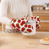 Silicone Oven Mitts and Pot Holders Sets, Home Cute Strawberry