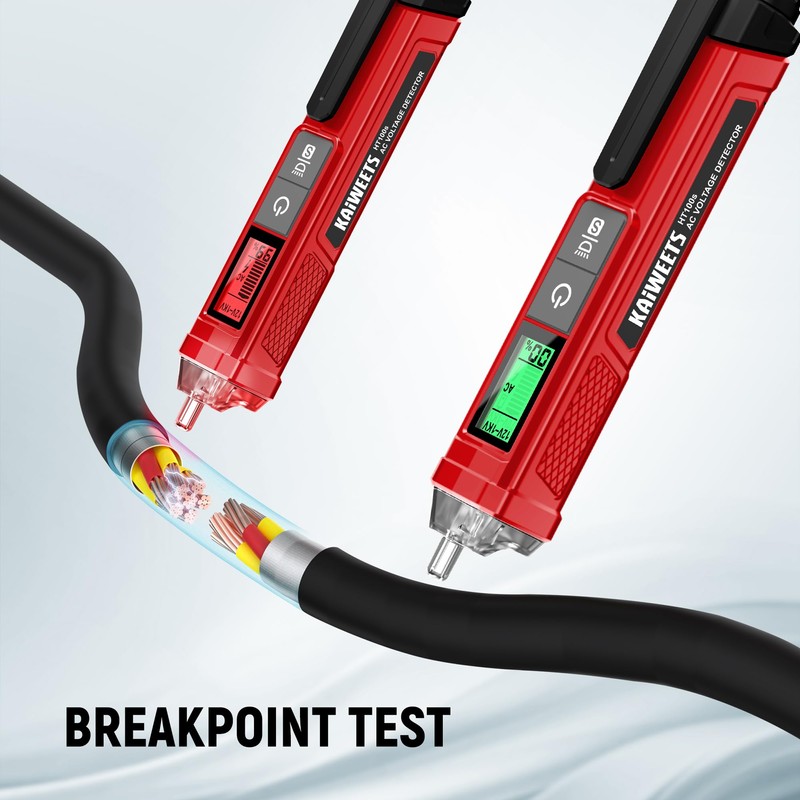 KAIWEETS Voltage Tester/Non-Contact Voltage Tester with Signal Percentage, Dual Range