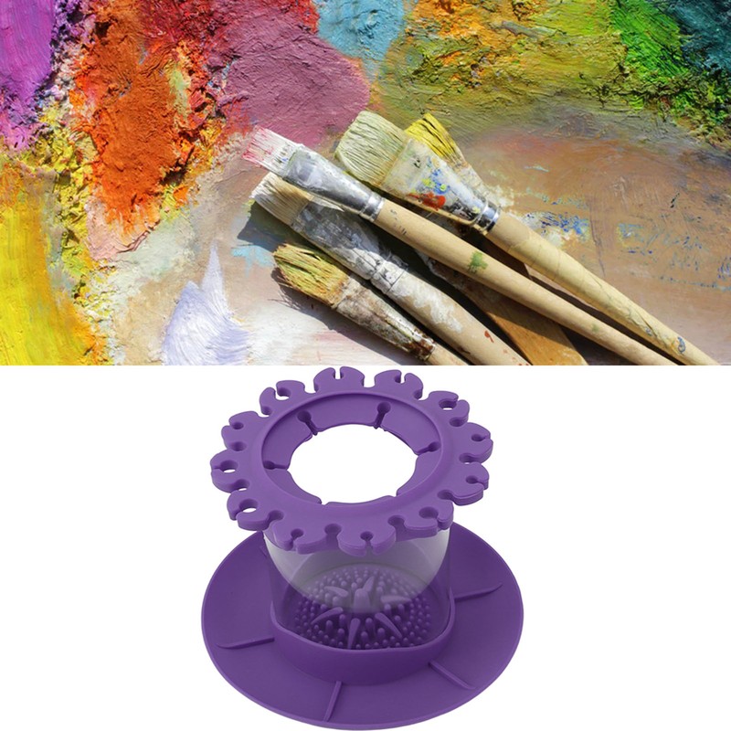 Makeup Brush Cleaner Round Detachable Brush Scrubber Board Cleaner Multifunctional