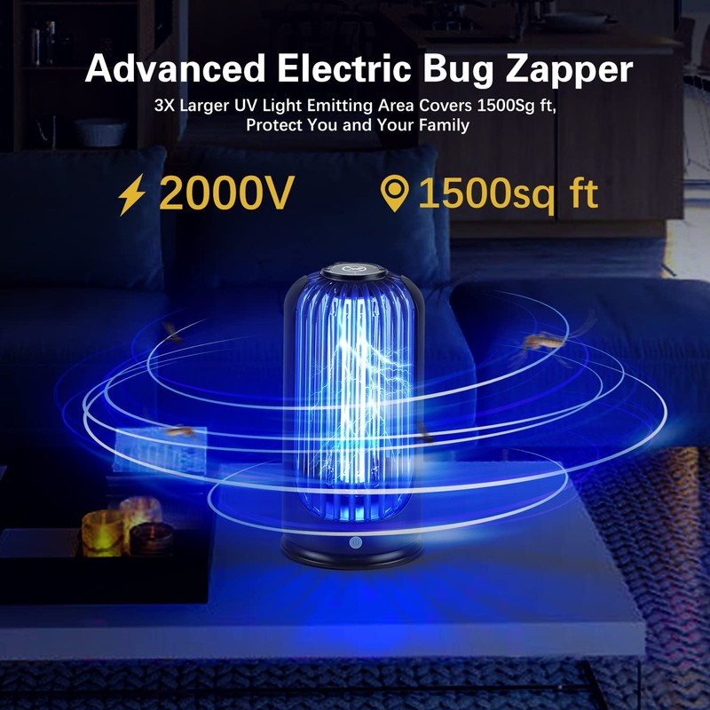 Bug Zapper 2000V High Powered UV Light Electric Mosquito Zapper