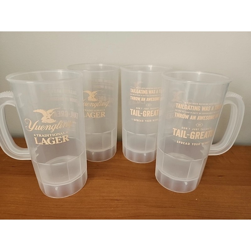 Yuengling Lot of 4 Yuengling Lager Beer Mugs - Tailgating