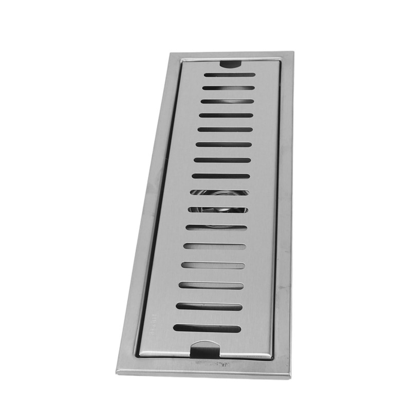 12 Inch Rectangular Linear Shower Drain 304 Stainless Steel Rustproof