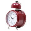 Fujiboeki 99088 Table Clock, Red, Width 3.9 inches (9.8 cm),