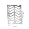FOMIYES Professional Eyebrow Drawing Stencil Metal Grooming Tool for Beginners
