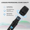 MIZISNR 4 Channel Wireless Microphone System, Professional UHF Cordless Handheld