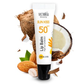 Victoria Beauty Lip Balm, Sun Protection Lips SPF 50, Lip Balm with SPF 50, UVA and UVB, with High Broad Spectrum Protection, Waterproof Formula, 10 ml