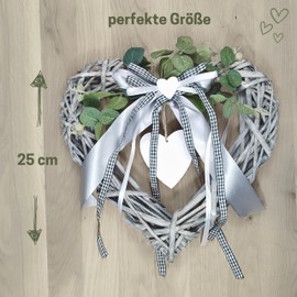 Door Wreath All Year Round for Outdoor Use – Elegant Thanks to Natural Materials – 30 cm Spring Decoration for Front Door – Can be Used All Year Round – High-Quality Decoration for Front Door and