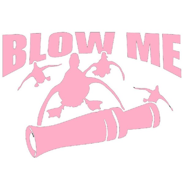 Cartat2s Blow Me Duck Call 6in X 4.2in Vinyl Decal