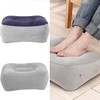 Air Footrest Cushion Inflatable, Travel Footrest Cushion, Inflatable, Flocked, Travel