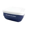 At First AF801 Square Food Pack Lunch Box, Navy Colors,
