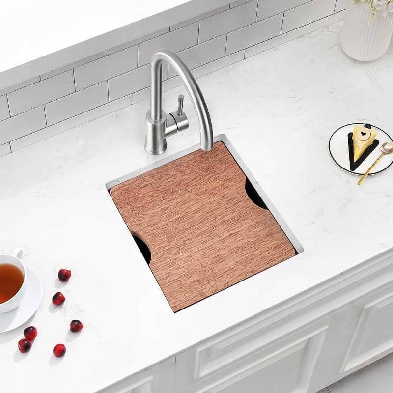 13 Stainless Undermount Bar Sink, 13 x 15 Inch Under
