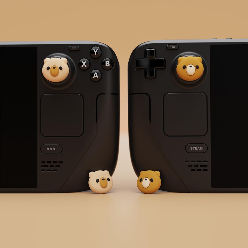 PlayVital Joystick Caps for Steam Deck LCD, Thumbsticks Grips Caps