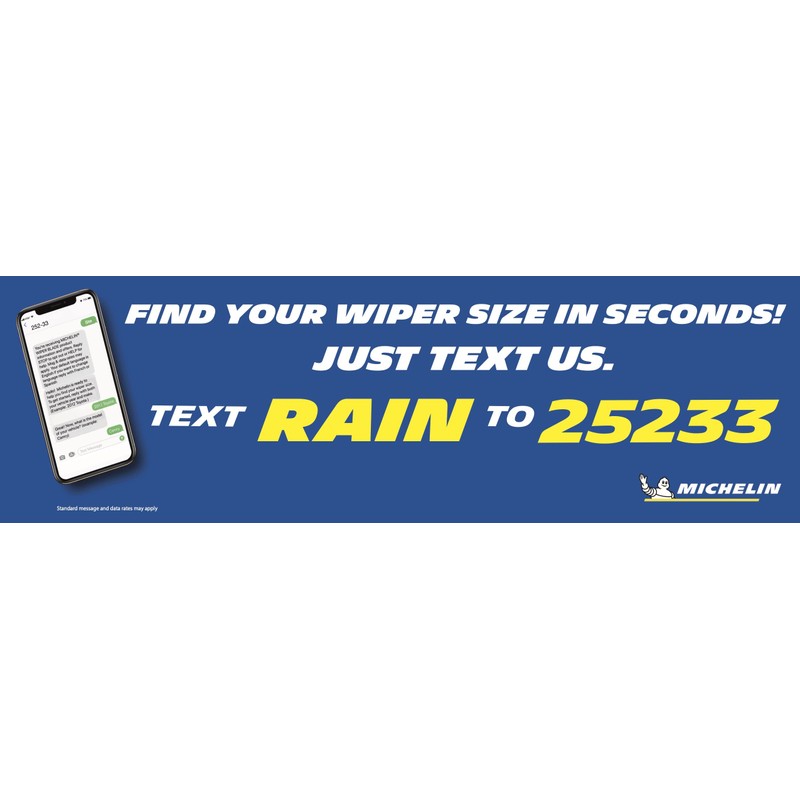 Michelin 3717 RainForce All Weather Performance Windshield Wiper Blade, 17"