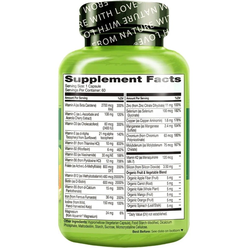 Multivitamínico Bariátrico Completo EG-N19: Soporte Post-Cirugía (60 Cápsulas) ✨💊