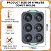 2 PCS Silicone Hamburger Bun Pan and Baguette Pan Set,