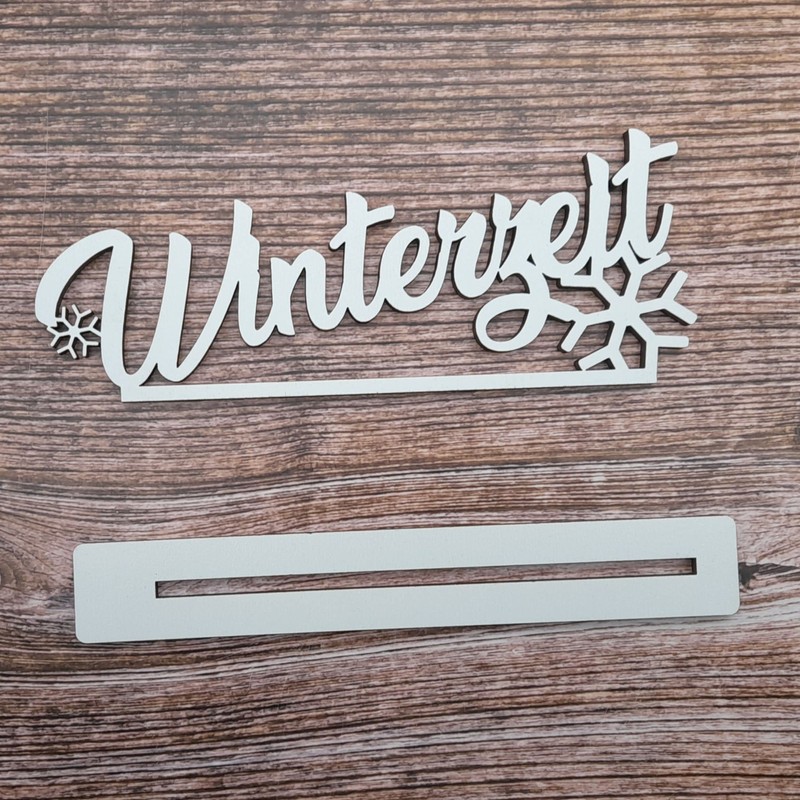 Melis Winter Time Decorative Lettering - Wooden Christmas Decoration in