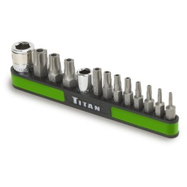 Titan 16113 13-Piece Tamper Resistant Star Bit Set