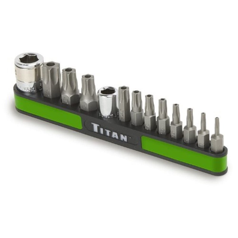 Titan 16113 13-Piece Tamper Resistant Star Bit Set