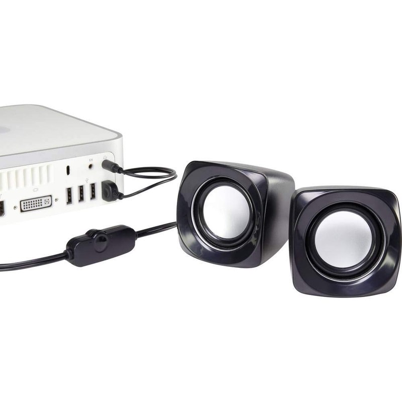 Renkforce RF-4755736 PC speaker Wired 6 W Black