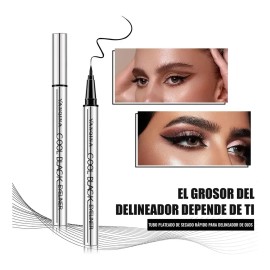 Lápiz Delineador Líquido Impermeable, Duradero, A Prueba De Black Eyeliner Pencil