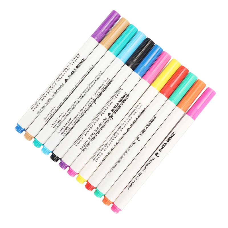 12pcs Disappearing Ink Pen Colorful Write Smoothly DIY Water Erasable