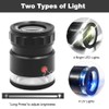 10x Loupe Magnifier Rechargeable Jewelers Loupe with UV and LED