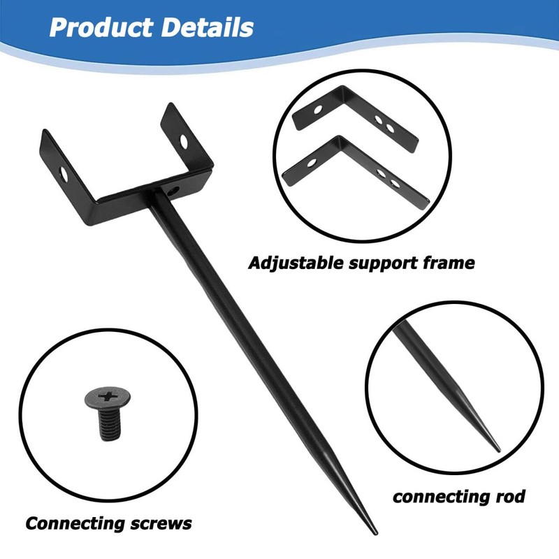 2 Pack Downspout Bracket,Heavy-Duty Downspout Extension Brackets with Steadiness Coating,Rust-Proof