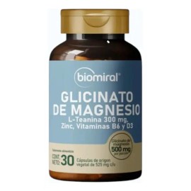 Biomiral Glicinato De Magnesio L-teanina 300mg Sin Sabor