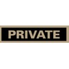 Headline Sign 9357 Self-Stick, Private, 2-Inch by 8-Inch
