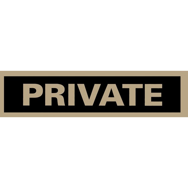 Headline Sign 9357 Self-Stick, Private, 2-Inch by 8-Inch