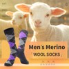 BISOUSOX Merino Wool Socks for Men, Smart Wool Socks Mens