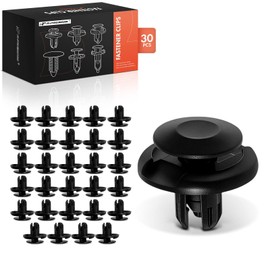 A-Premium 30PCS Nylon Retainer Clip Fasteners Compatible with Honda CR-V, Civic, Accord, Pilot, Odyssey, Fit, HR-V, Ridgeline, Crosstour, Passport, Element & Acura MDX, RDX, TSX, TL, RL - For 8mm Hole
