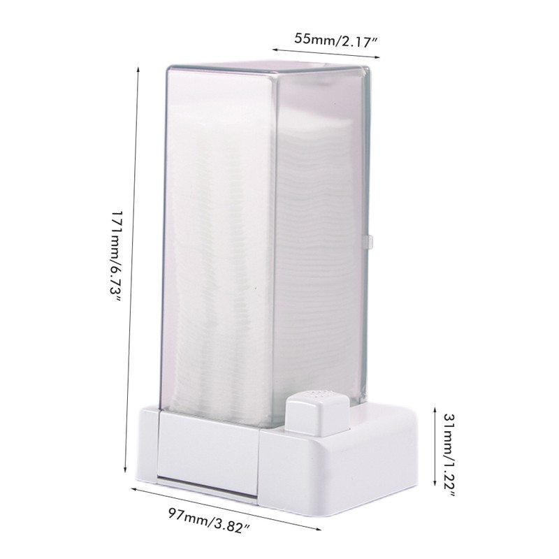 Automatic Cotton Pad Dispenser Press Out Makeup Cotton Holder Dispenser